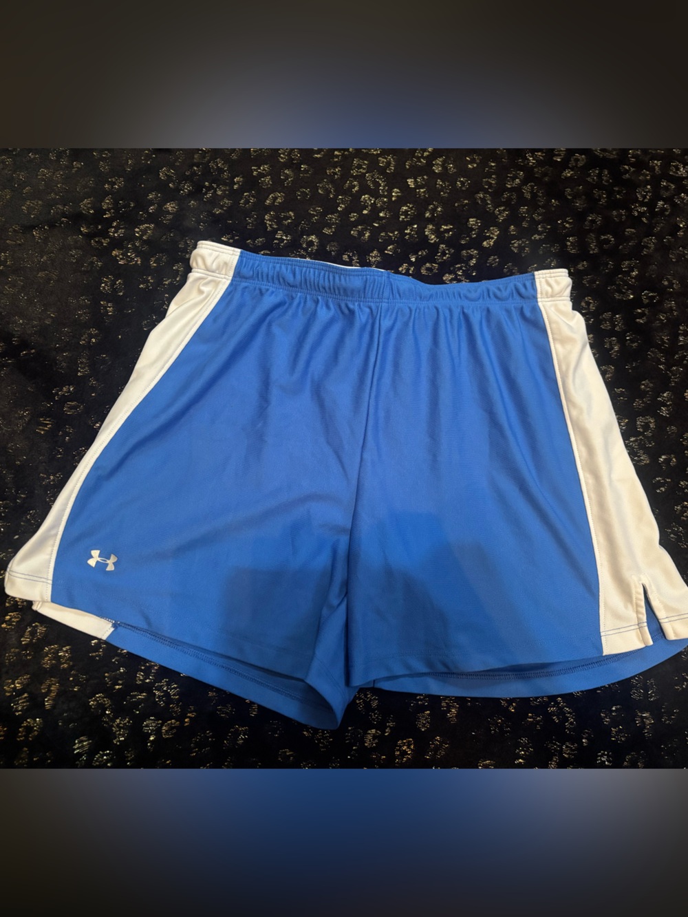 Under Armour Royal Blue and White Women's Running Shorts